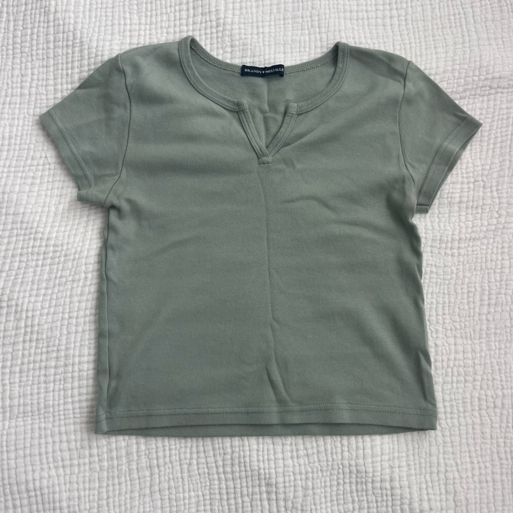 Brandy Melville Sage Green T-Shirt